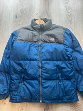 Boys xl tnf the north face blue grey 600 down puffer coat jacket