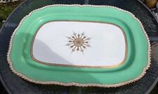 MASSIVE Antique 19thc  English Royal Worcester/Derby Fluted Oval  Meat Platter.
