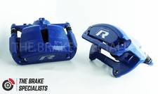 VW GOLF R MK7 2012 TO 2020 FRONT BLUE REMANUFACTURED BRAKE CALIPERS & CARRIERS