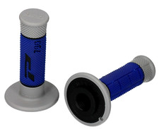 PRO GRIP 790 MX HANDLEBAR GRIPS  BLUE / GREY - YAMAHA YZ80 / YZ85 MOTOCROSS BIKE