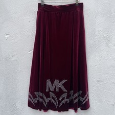 Dark More Velvet Skirt Womens