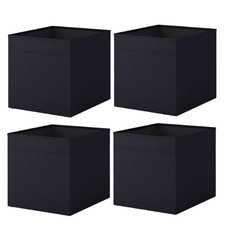 4x IKEA DRONA Storage Boxes 33x38x33cm For KALLAX Shelf Magazine Foldable Basket