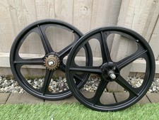 Black Skyway 20inch Tuff 2 BMX Wheels Perfect Condition. Old School Build