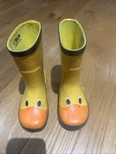 Kids JoJo Mamas Bébé Wellies Size 7 UK, Yellow With Duck Print