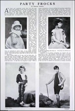 PARTY FROCKS. SEVERAL PICTURES AND ACCOMPANYING TEXT, REMOVED FROM AN ORIGINAL I