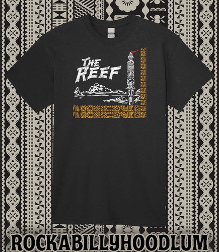Retro tiki art tee - tiki, mug