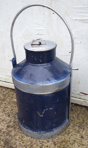 Antique vintage aluminum - , milk