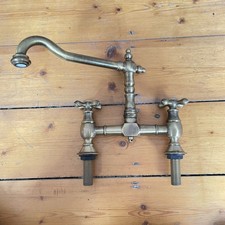 Bristan Colonial Kitchen Mixer Tap (Antique Brass Finish)