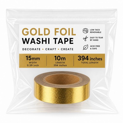 Syntego gold foil washi tape - foil,