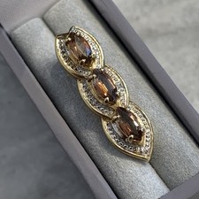 Andalusite & Diamond 9 ct Gold