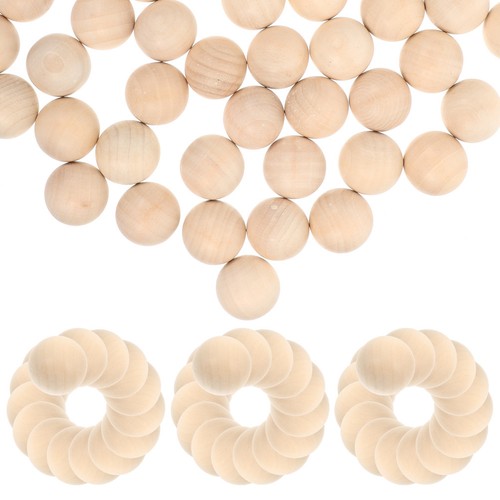 50pcs unfinished wooden - 50pcs, balls