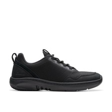 Clarks Mens Clarks Pro Knit Black Lace Up,Trainers