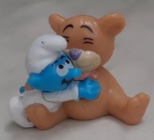Baby Smurf Figure with Teddy