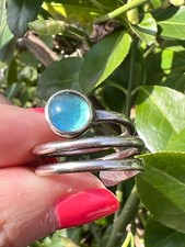 VINTAGE CABOCHON BLUE PASTE