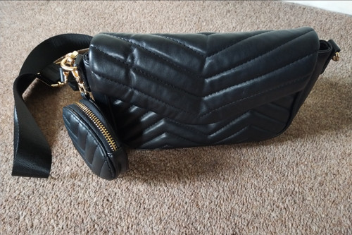 Matalan black quilted - matalan,