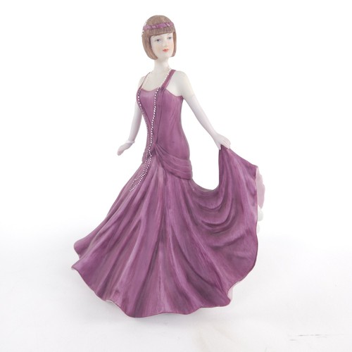 Flapper girl musical figurine - flapper,