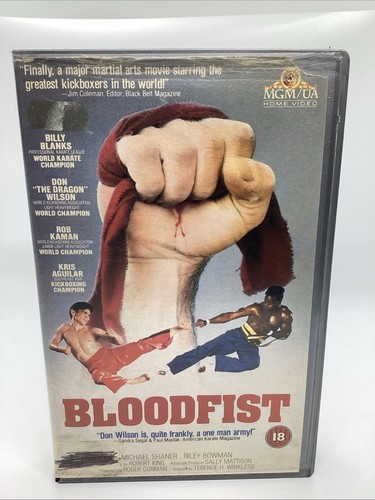 Bloodfist vhs rental big - vhs,