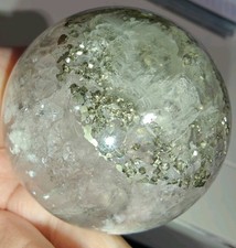 Unique Pyrite in Fluorite