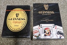 NEW GUINNESS POSTER DECK & PLAIN SEALED PLAYING CARDS (2 PACKS)