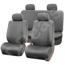 Car Seat Covers Grey Leather