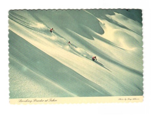 Breaking powder tahoe - powder, at