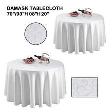 Tablecloth Round White