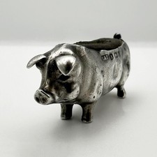 Edwardian pig pin - pig,