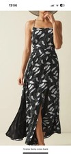 Reiss Fenna Summer Maxi Dress Backless Size 8 Rrp £165