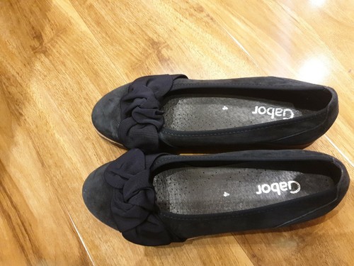 Gabor navy shoes suede - shoes,
