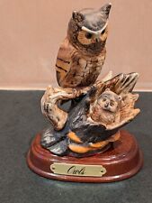 Porcelain Tawny Owl And Chick