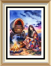 Bohemian Decor Romany Woman