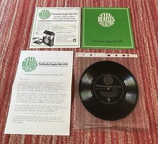 The Beatles 1974 UK MAIL ORDER PROMO FLEXI DISC + LETTER/LEAFLET/CARD INVITE EX