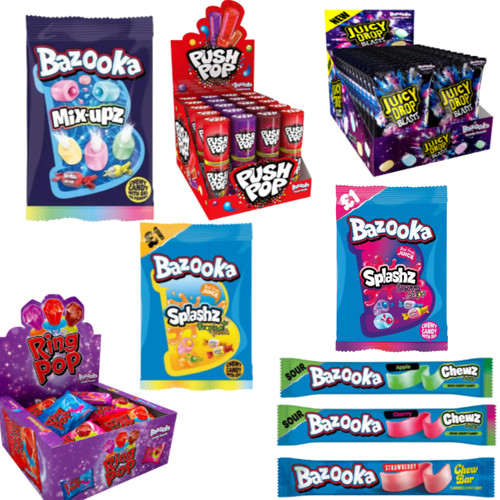 Bazooka candy bulk box push - bazooka,