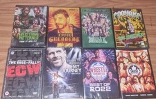 8 x Wrestling DVDS Mostly