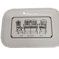 White Rectangular Serving Tray