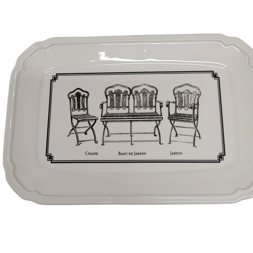 White rectangular serving - rectangular,