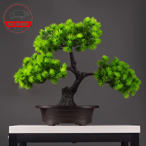 27cm faux pine bonsai - tree,