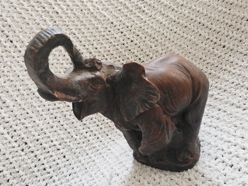 Vintage hand carved - vintage, elephant