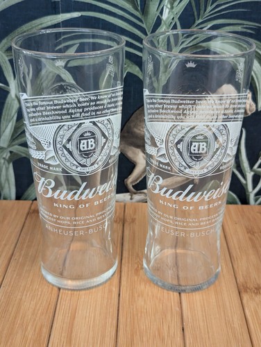 Budweiser pint glasses set - budweiser,