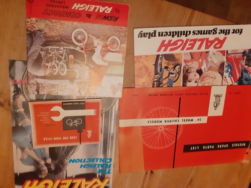 Raleigh bikes old catalogues - raleigh,