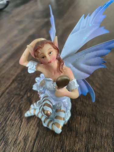 Fairy figurine with metal - figurine,