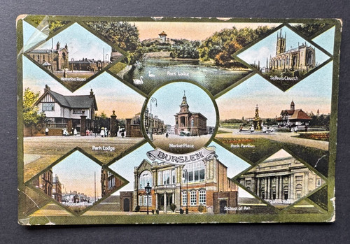 Vintage postcard multiviews - vintage,