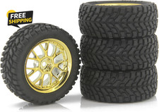 4PCS 76Mm RC Rally Car Tyres