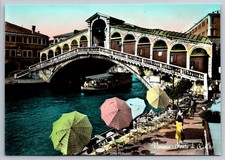 Postcard Venice Italy Rialto