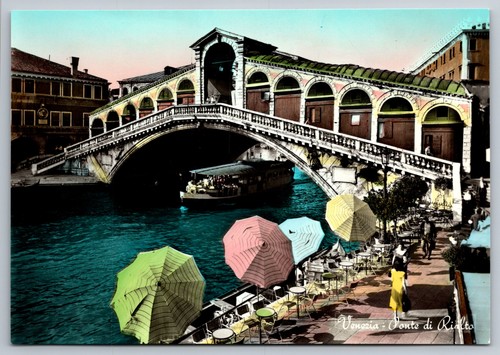 Postcard venice italy - italy, rialto