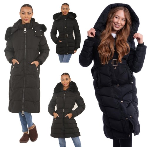 Ladies padded puffer coats - puffer,