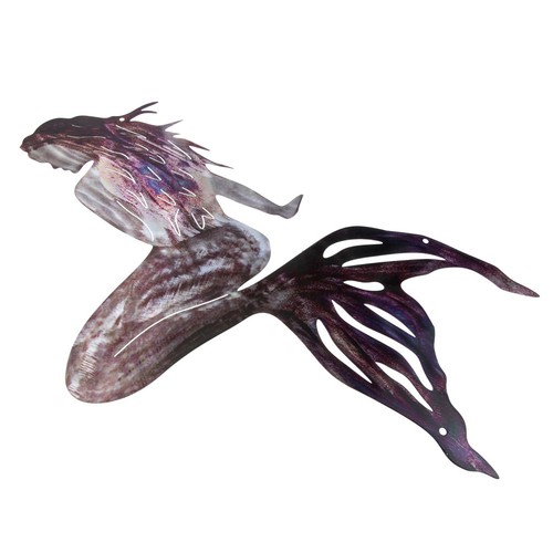 Metal mermaid wall art - metal,