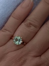 Prasiolite Midas Ring Size J
