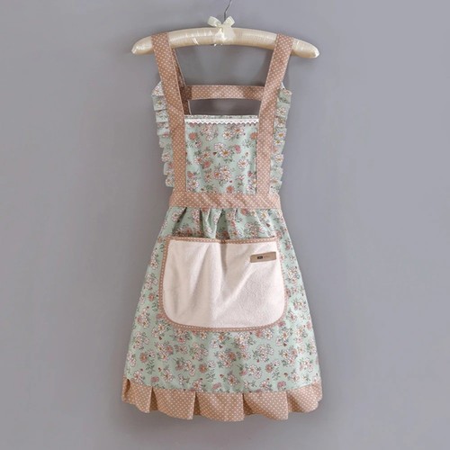 Frilly floral apron new - frilly,