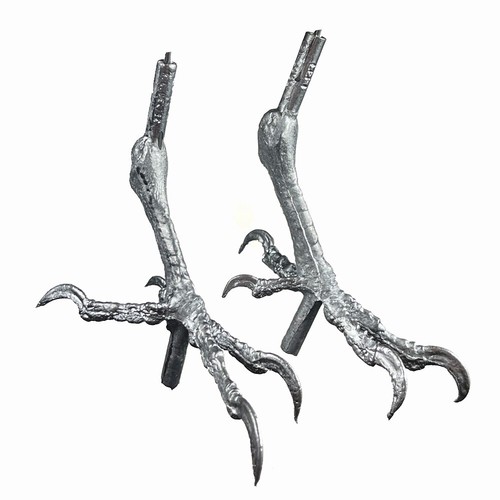Pewter bird feet suitable - pewter,